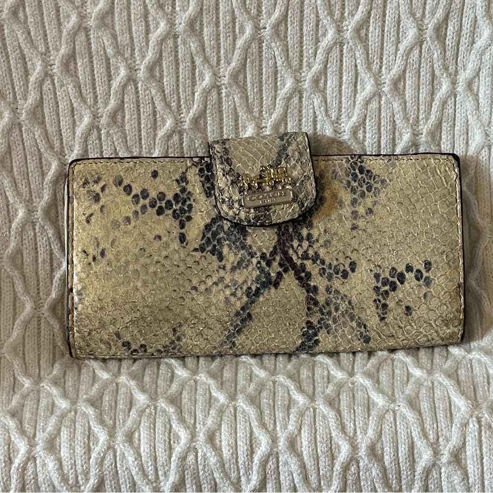 Coach Madison Python Wallet